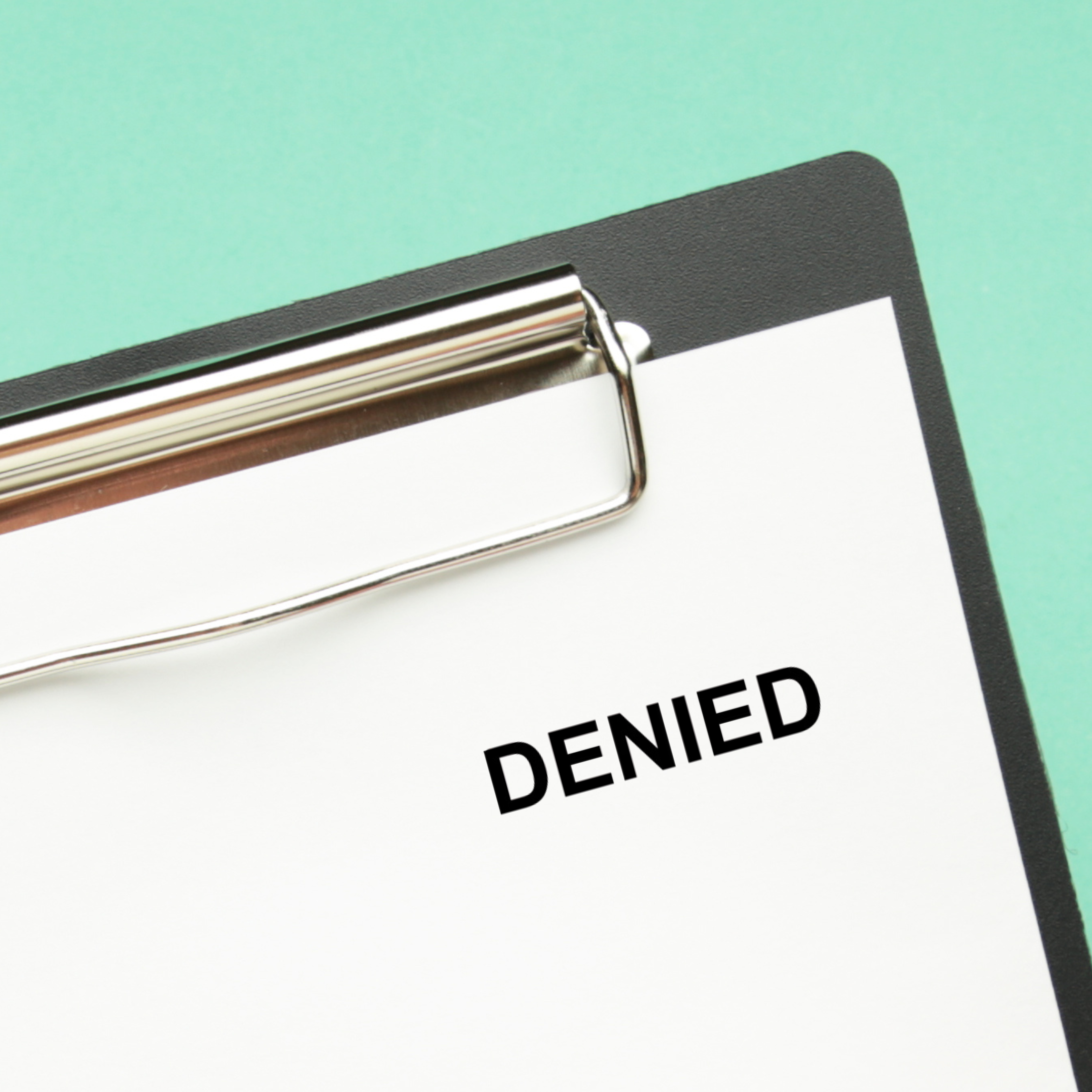 Denied Stock Stamp Image